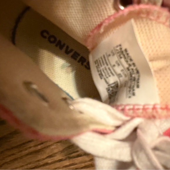 Converse Kids Sneakers in Pink and White - Picture 9 of 9